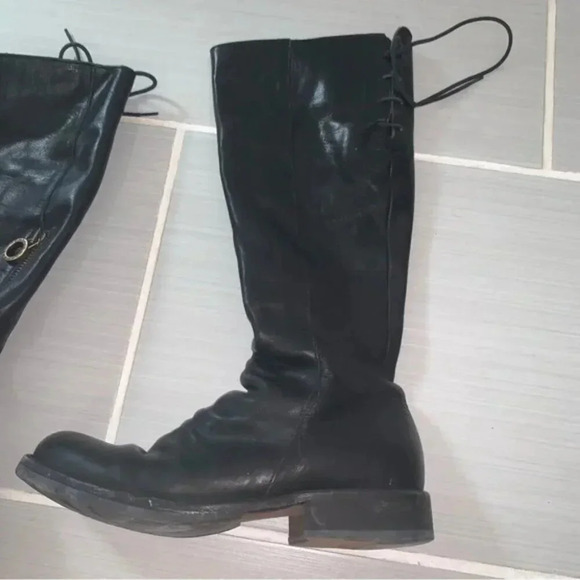 Fiorentini  + Baker Emma Eternity Leather Knee High Boots in Nero Cusna 37 - Picture 3 of 11
